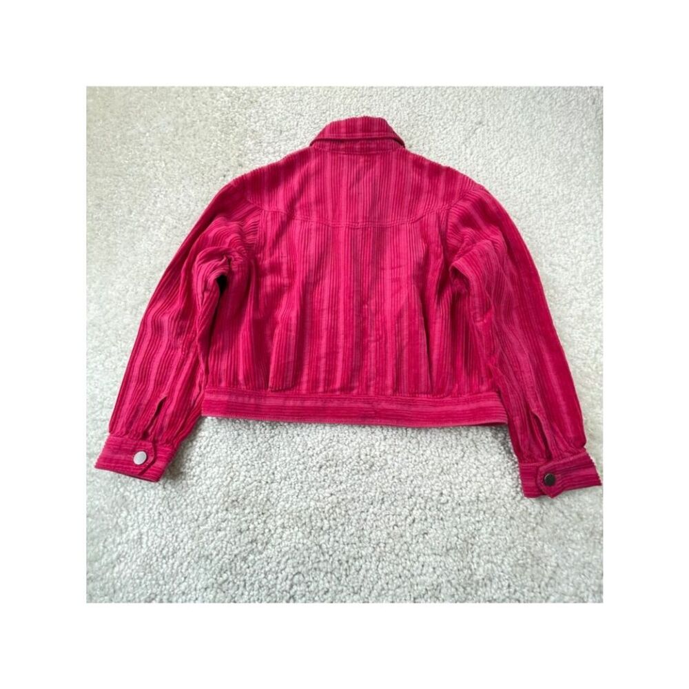 Cabi Cheeky Topper Corduroy Jacket Dark Rose Pink Womens Small - Picture 3 of 8